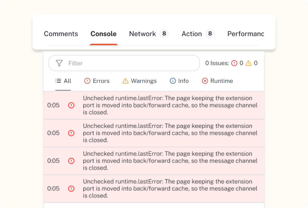 Devtools feature in Crosscheck
