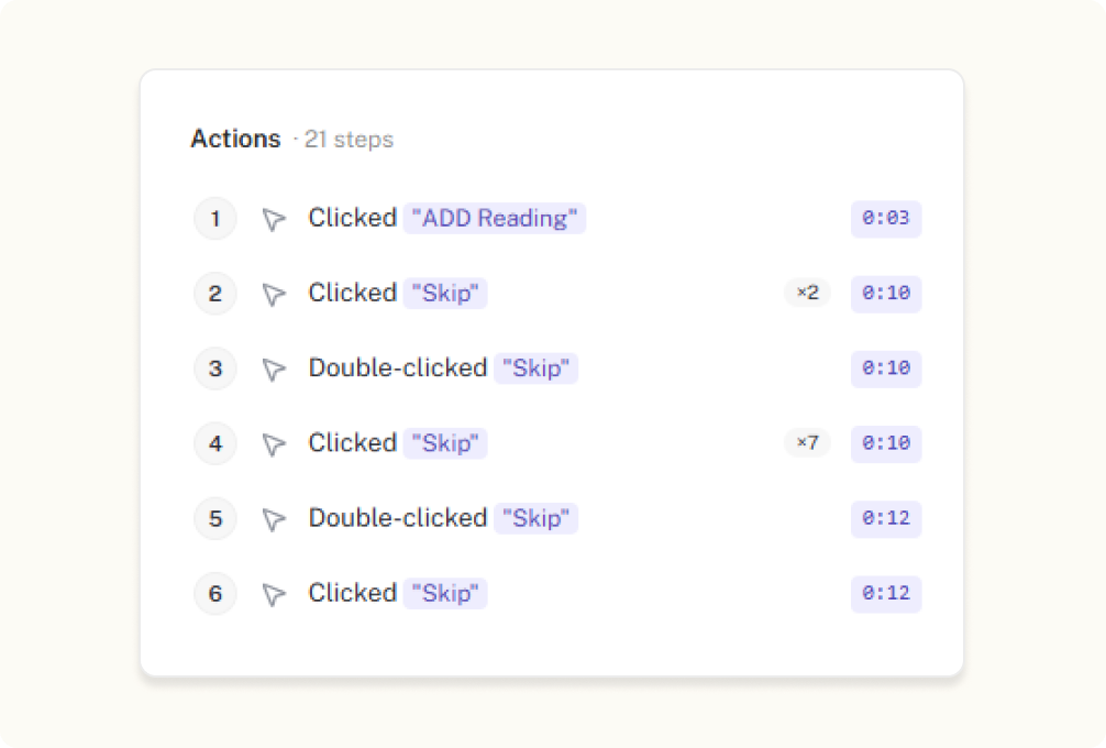 Steps to Reproduce feature in Crosscheck